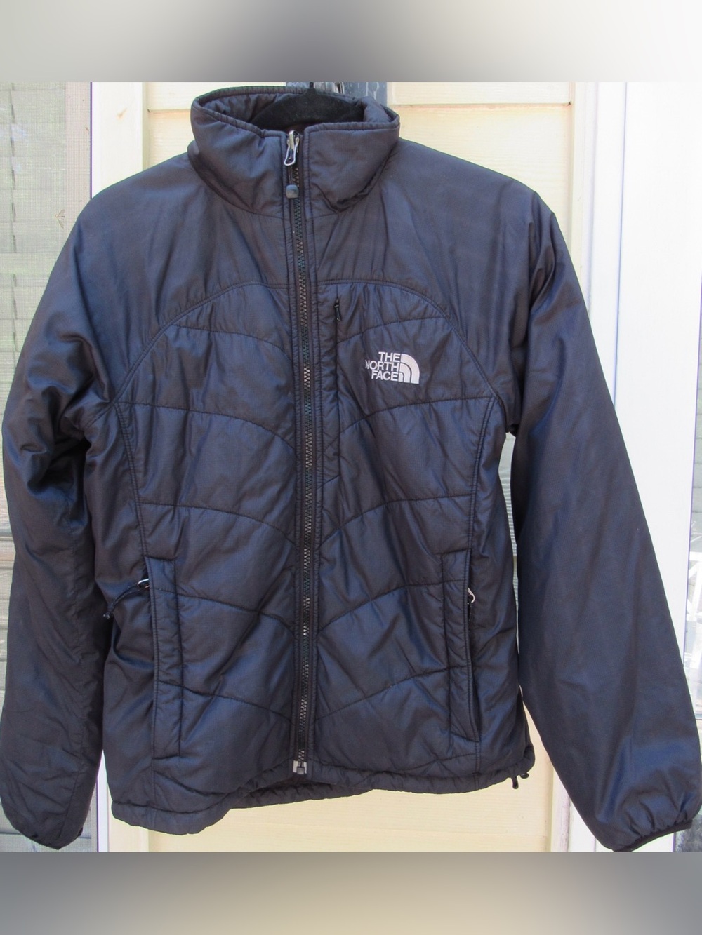 THE NORTHFACE WOMENS PRIMLOFT BLACK BOMER JACKET BLACK S/P